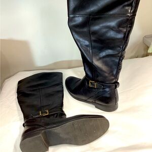 Black Knee-High riding Boots